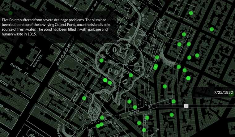 Transmission tales: Stills from Mapping Cholera: A Tale of Two Cities by Sonia Shah and Dan McCarey.