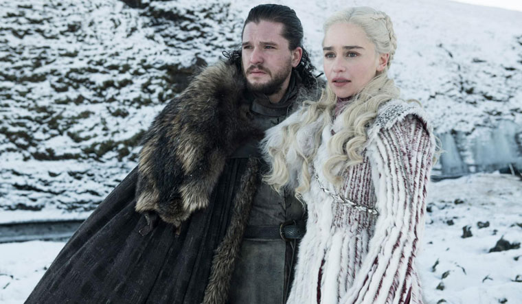 Ice and fire:  Jon Snow and Daenerys Targaryen in the HBO series 