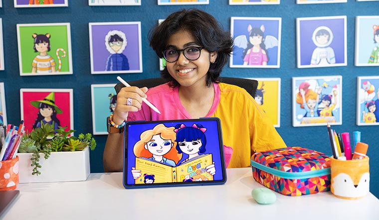 Young genius: Teresa Melvin has minted over 100 non-fungible tokens.