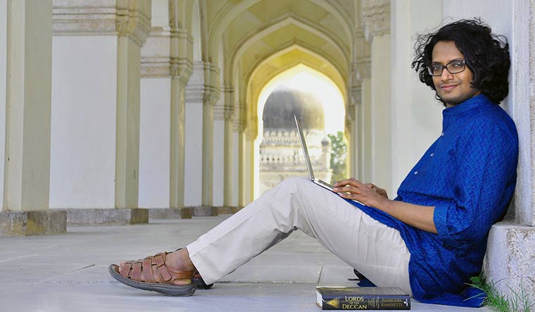 Call of the past: Anirudh Kanisetti at the Qutub Shahi tombs | P. Prasad