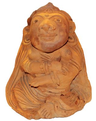 A terracotta work by Rajat Ghosh