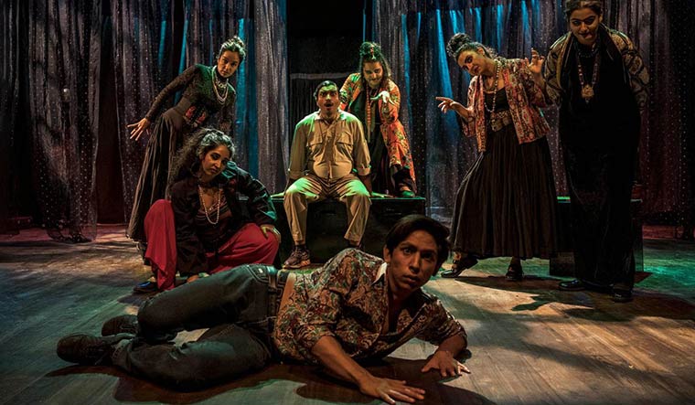 Evil world: Shikaar was the opening play of the India Habitat Centre Theatre Festival.