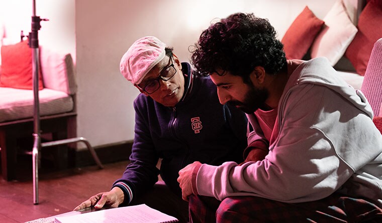Prep talk: Vithanage with actor Roshan Mathew (right), who plays the lead in his award-winning Paradise | COURTESY NEWTON CINEMA