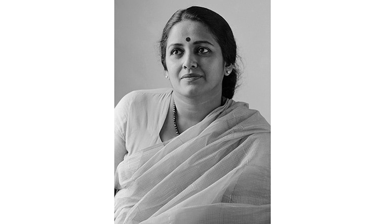 Elegance personified: Photograph of Kalyani Menon taken by her son, cinematographer Rajiv Menon, in 1983.