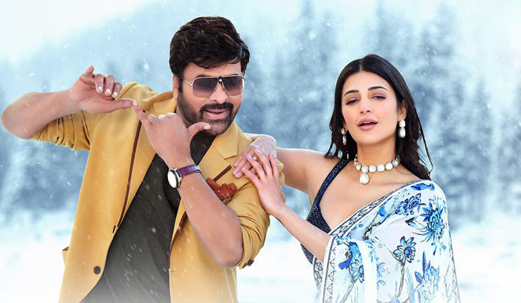 Timeless love: Shruti Haasan and Chiranjeevi in a still from Waltair Veerayya.