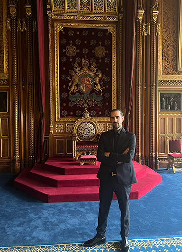 Second life: Shahbaz Taseer at the UK parliament in May 2023 | Twitter Shahbaz Taseer