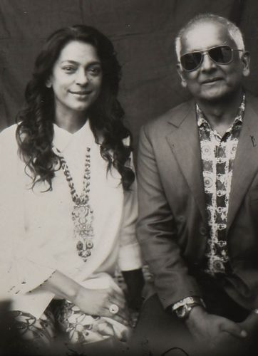 A picture of actor Juhi Chawla and husband Jay Mehta taken by Chand.