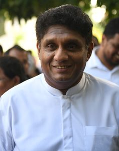UNP deputy leader and MP Sajith Premadasa, who is among the contenders for the prime minister’s post.