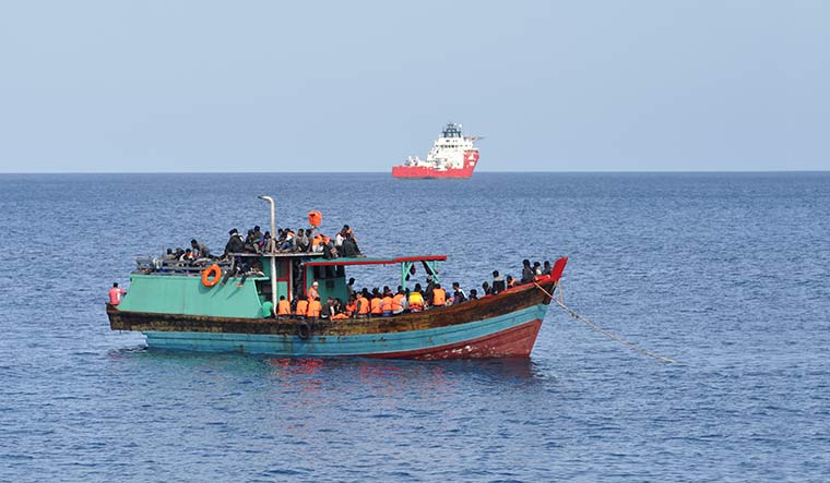 Lives at sea: A refugee boat near Christmas Island | Getty Images