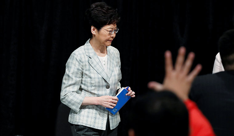 Losing control: Hong Kong Chief Executive Carrie Lam has become increasingly unpopular. Mo calls her china’s puppet | Reuters