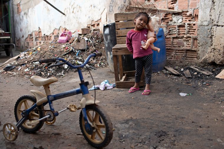 Difficult times: The poor in Brazil has been particularly vulnerable to Covid-19 | AP