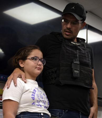 Quiet determination: Ofir, who fought and rescued fellow Israelis on october 7, with his daughter, Shira.