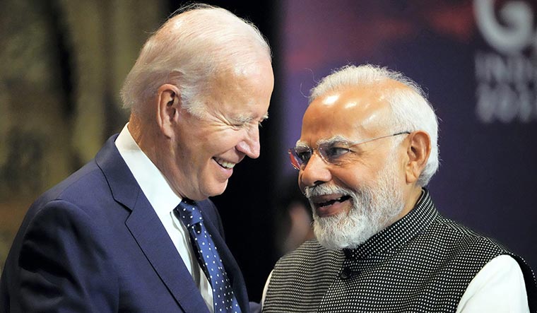 Warm vibes: Prime Minister Narendra Modi and US President Joe Biden | PTI
