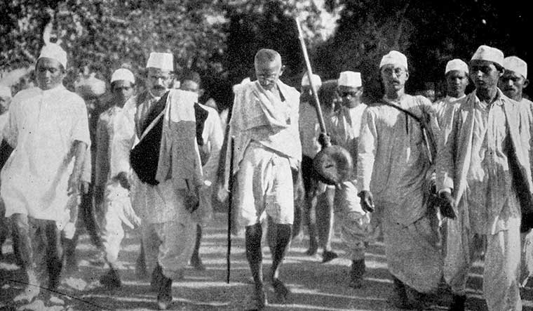 Salt of defiance: Mahatma gandhi and his followers marching to dandi in 1930 | Getty Images
