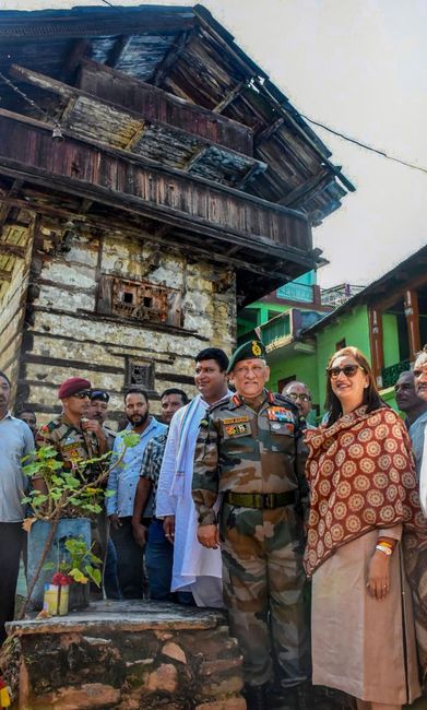 Last ride together: General Rawat with wife, Madhulika | PTI
