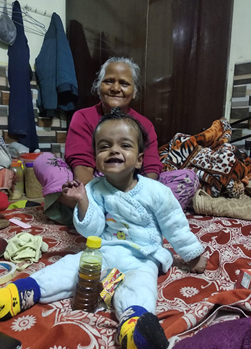 Hope floats: A surgery will save 16-month-old Naina, but her family has not yet been able to raise the money needed for the procedure.