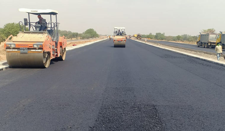 Work in progress: Bundelkhand expressway.