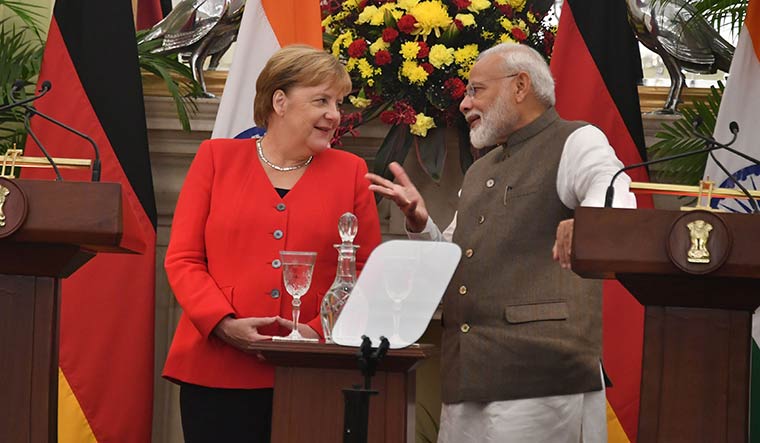 Merkel and Modi | Arvind Jain