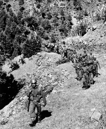 Indian soldiers in action during the 1965 war with Pakistan. Shastri’s popularity soared after India blunted Islamabad’s sinister designs | AFP