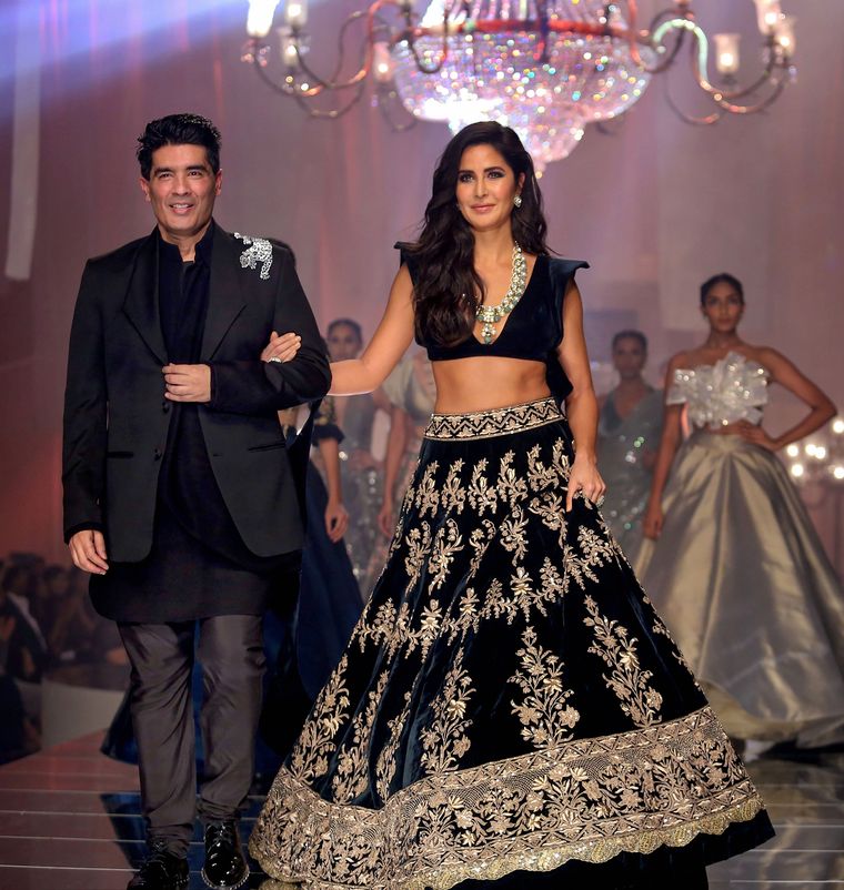 Touch of class: actor Katrina Kaif in a creation by designer Manish Malhotra | PTI
