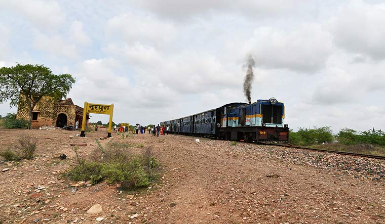 On track: The narrow-gauge line between Dholpur and Sarmathura has weathered many storms.