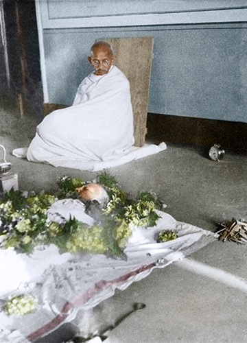 Irreparable loss: Mahatma Gandhi mourning the death of Kasturba in Pune on February 22, 1944 | Dinodia