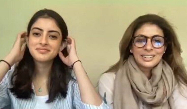 Navya Naveli Nanda and Shweta Bachchan