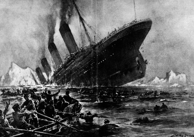 Devoured by water: A sketch depicting the sinking of the Titanic, by German artist Willy Stoewer | Getty Images