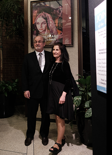 Close-knit: A 2016 photograph of Salman Rushdie with sister Sameen attending the Opera Theatre Of Saint Louis’s world premiere of Shalimar The Clown at Loretto-Hilton Center in Missouri | Getty Images