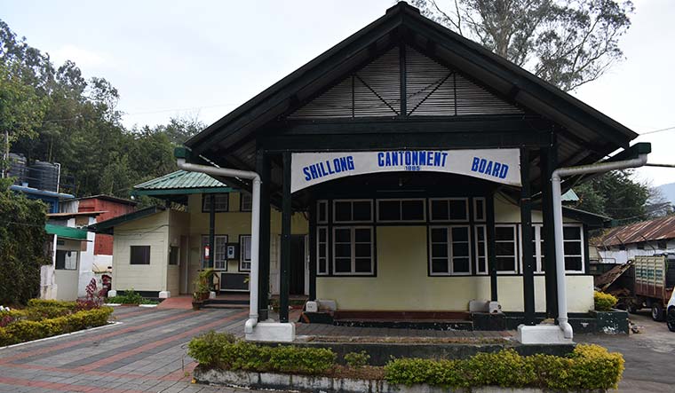 Small is beautiful: The office of the Shillong Cantonment Board.