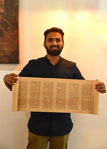 His replica of Torah scrolls | Ujwal P.P.