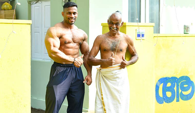 Double delight: Chitharesh and his father, Natesan | Vipin Das P.