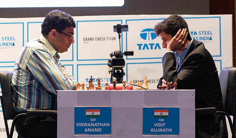 Viswanathan Anand and Vidit Gujrathi