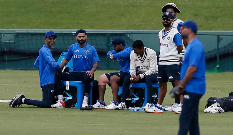 Moving focus: Indian team during a practice session ahead of the first test against South Africa, in Centurion | AP