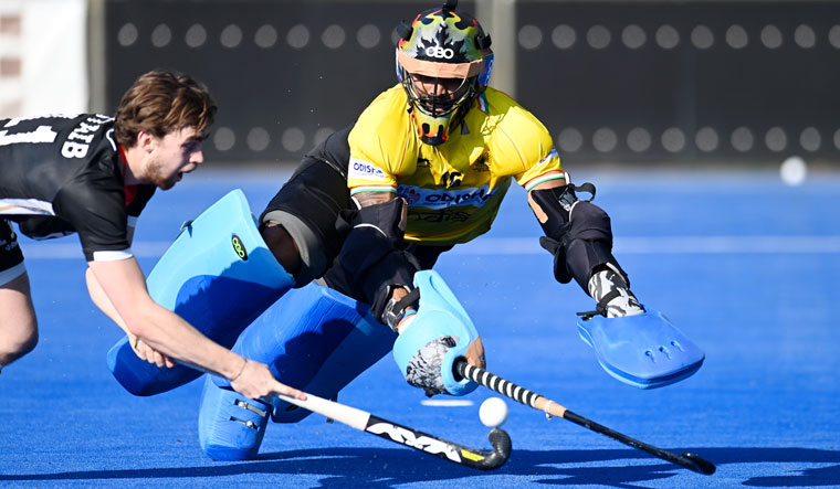 Unfinished business: Sreejesh has put off his retirement to compete in his third Olympics | Photo courtesy Hockey India