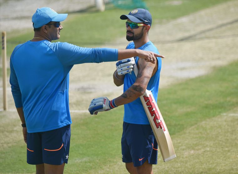 Clearing the air: Kohli with Kumble in 2017 | PTI