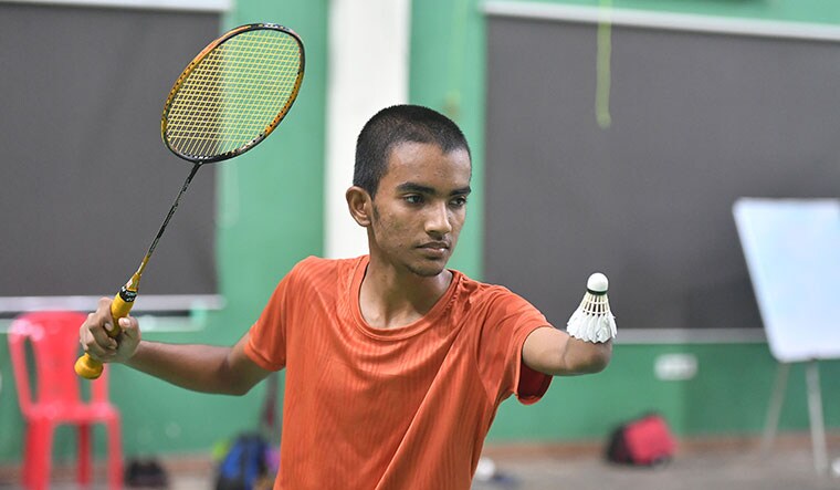 Game on: Deep Jagdish Suryavanshi has been training at the Gaurav Khanna Excellia Badminton Academy for a year now.