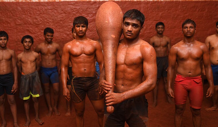 Strength in numbers: Wrestlers at the Jai Hanuman Vyayam Shaala in Mudhol.