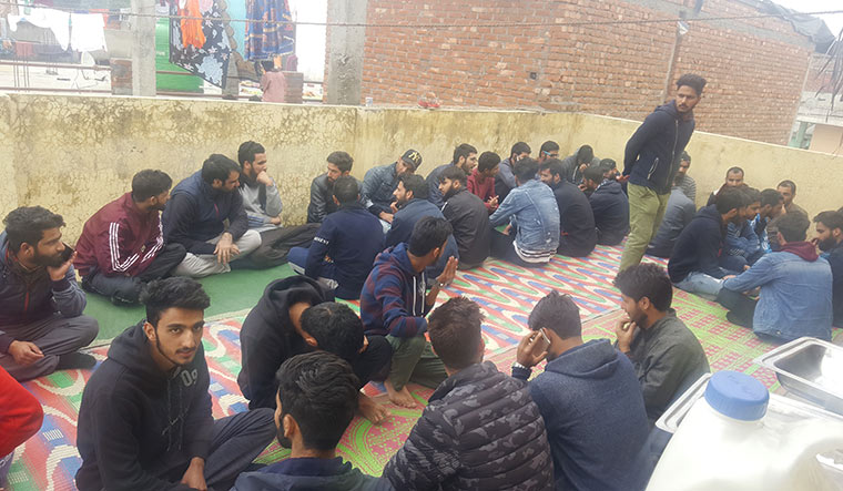 Place of refuge: Kashmiri students housed at Rashid Pahalwan’s home in Dehradun.