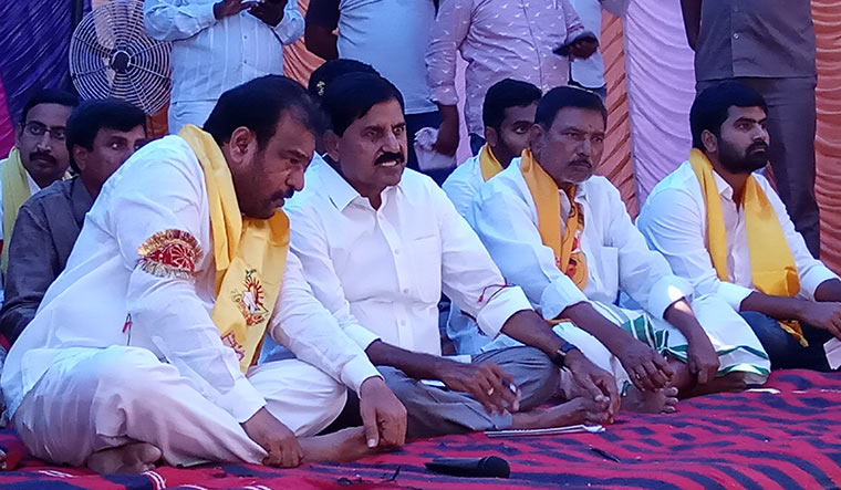 Arms down: Ramasubba Reddy (left) and Adinarayana Reddy.