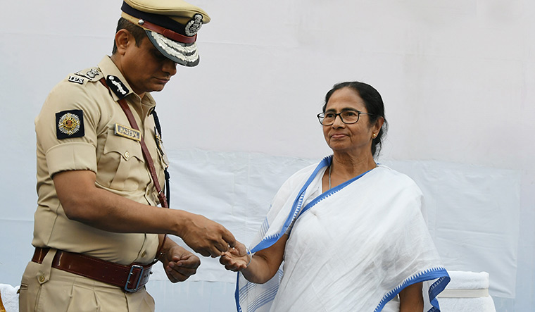 Trusted lieutenant: A file photo of former Kolkata police commissioner Rajeev Kumar with Chief Minister Mamata Banerjee | Salil Bera