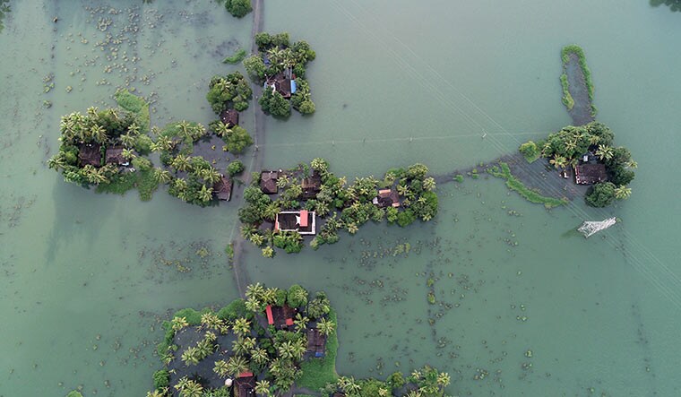 Deluge days: Aerial view of Kumarakom during the floods | Sooraj Live Media