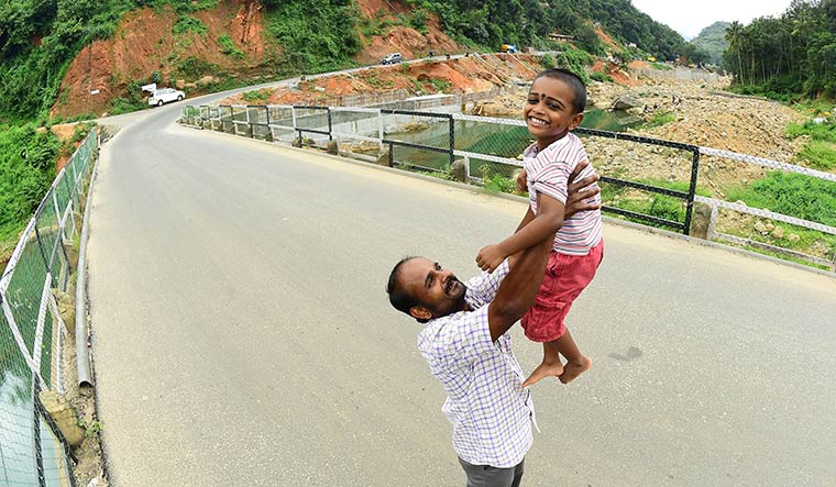 Second life: Sooraj with his father Vijayaraj | Rijo Joseph