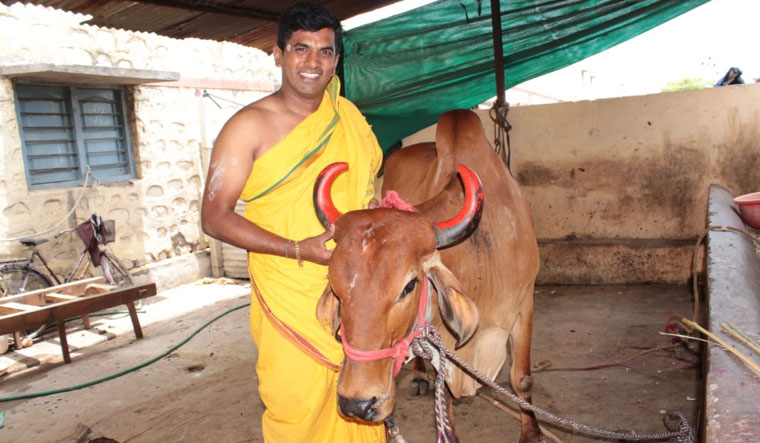 Ramakrishna Omkar, farmer in Vijayapura district