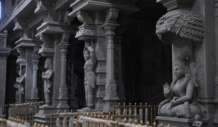 Sculptures inside the main temple | P. Prasad