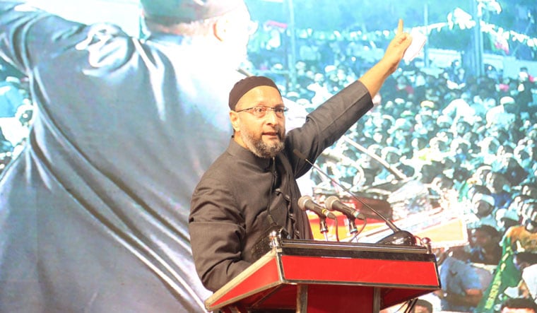 Making inroads: AIMIM’s Asaduddin Owaisi at a rally in Ahmedabad | Janak Patel