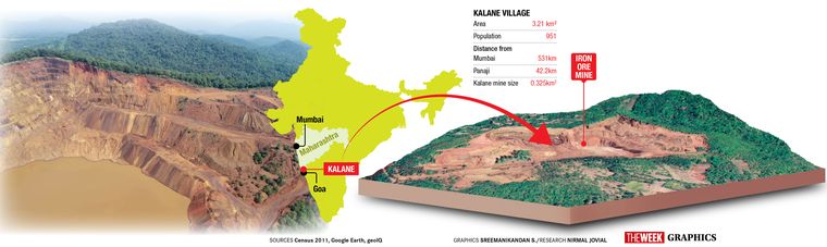 Pit of threat: The controversial iron ore mine in kalane.