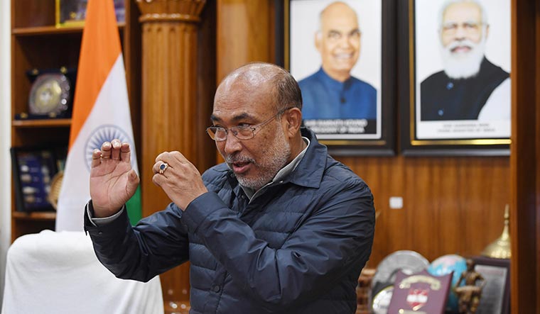 Tough fight: Chief Minister N. Biren Singh | Salil Bera