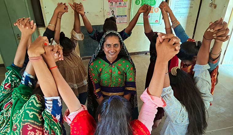 Nerve centre: Rabari Manju has been discreetly preventing child marriages in her village.
