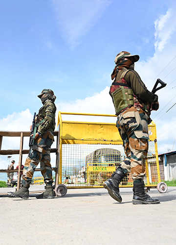 Epicentre: Assam Rifles personnel at Churachandpur | Salil Bera
